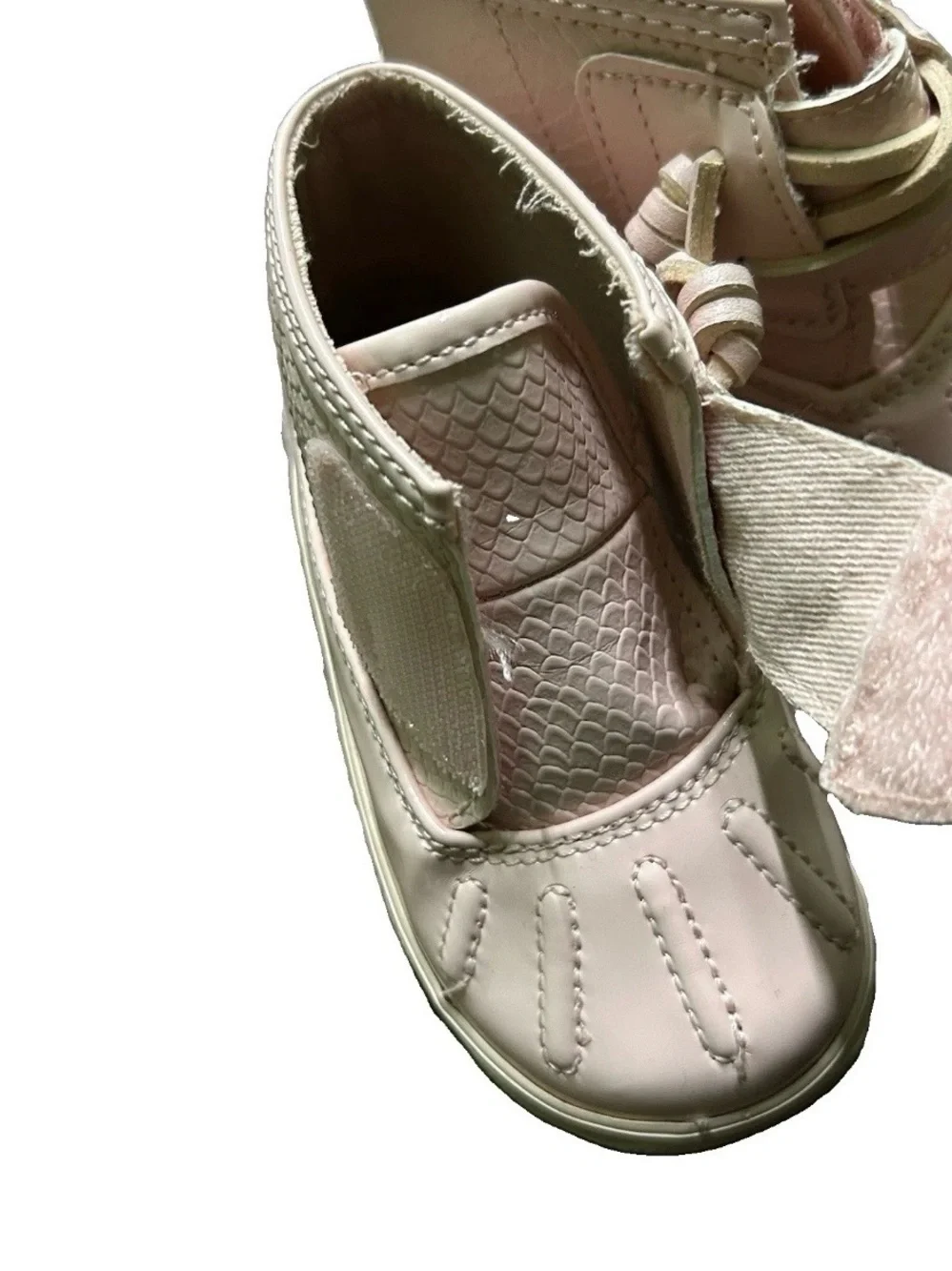 Sperry Baby Toddler Girl Pink Winter Boots Easy Off & On Size 3